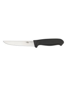Straight Wide Boning Knife, Propylene Handle, Black