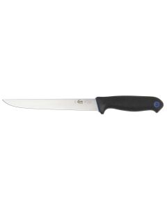 Wide Fillet Knife, Elastomer Handle, Black